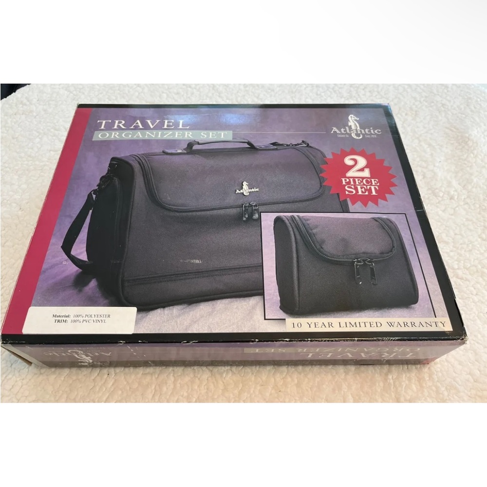 Atlantic 2 pieces Vintage TRAVEL ORGANIZER SET bag